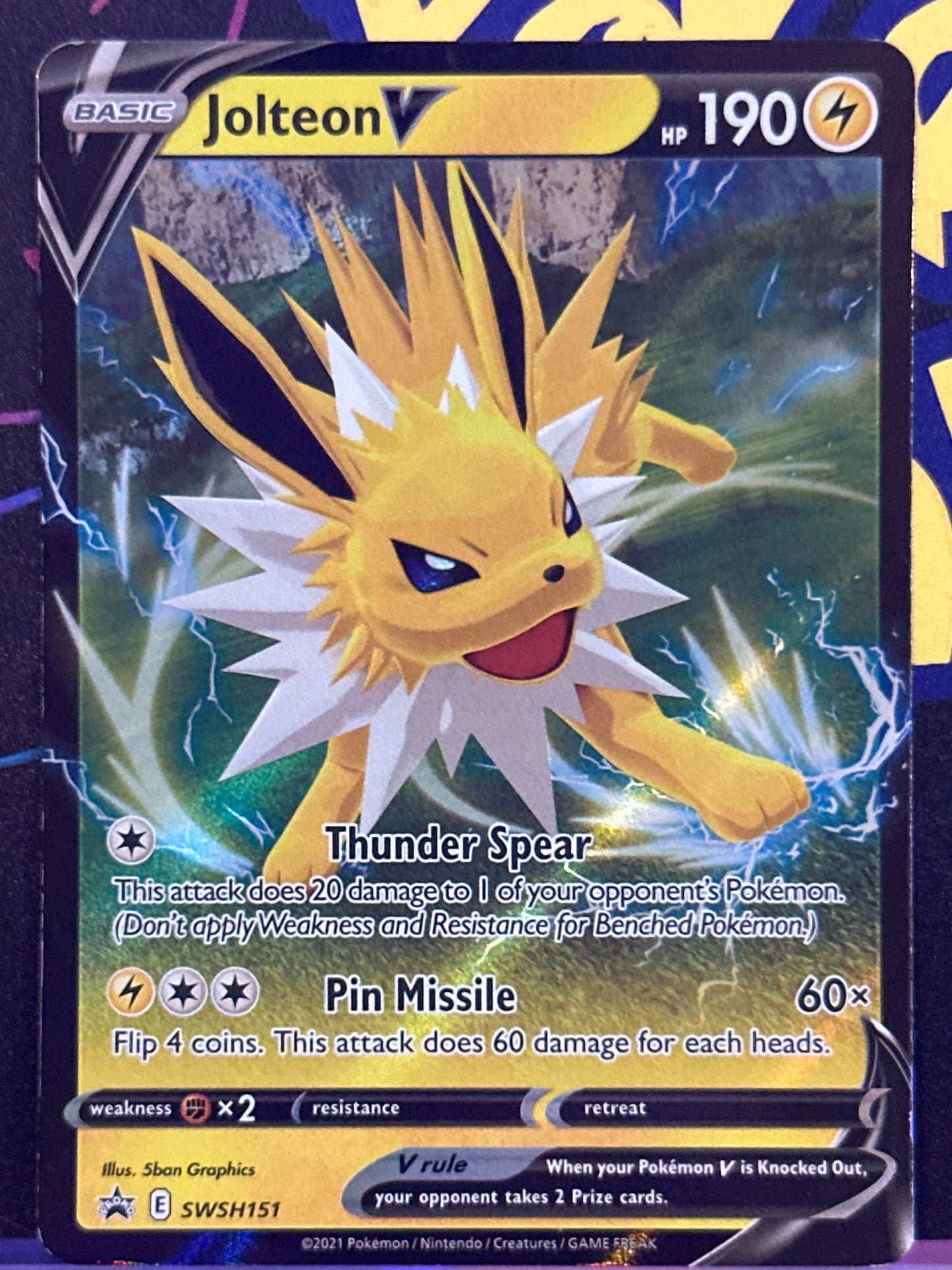 Jolteon V - SWSH151 - Sword & Shield Promo Cards - NM