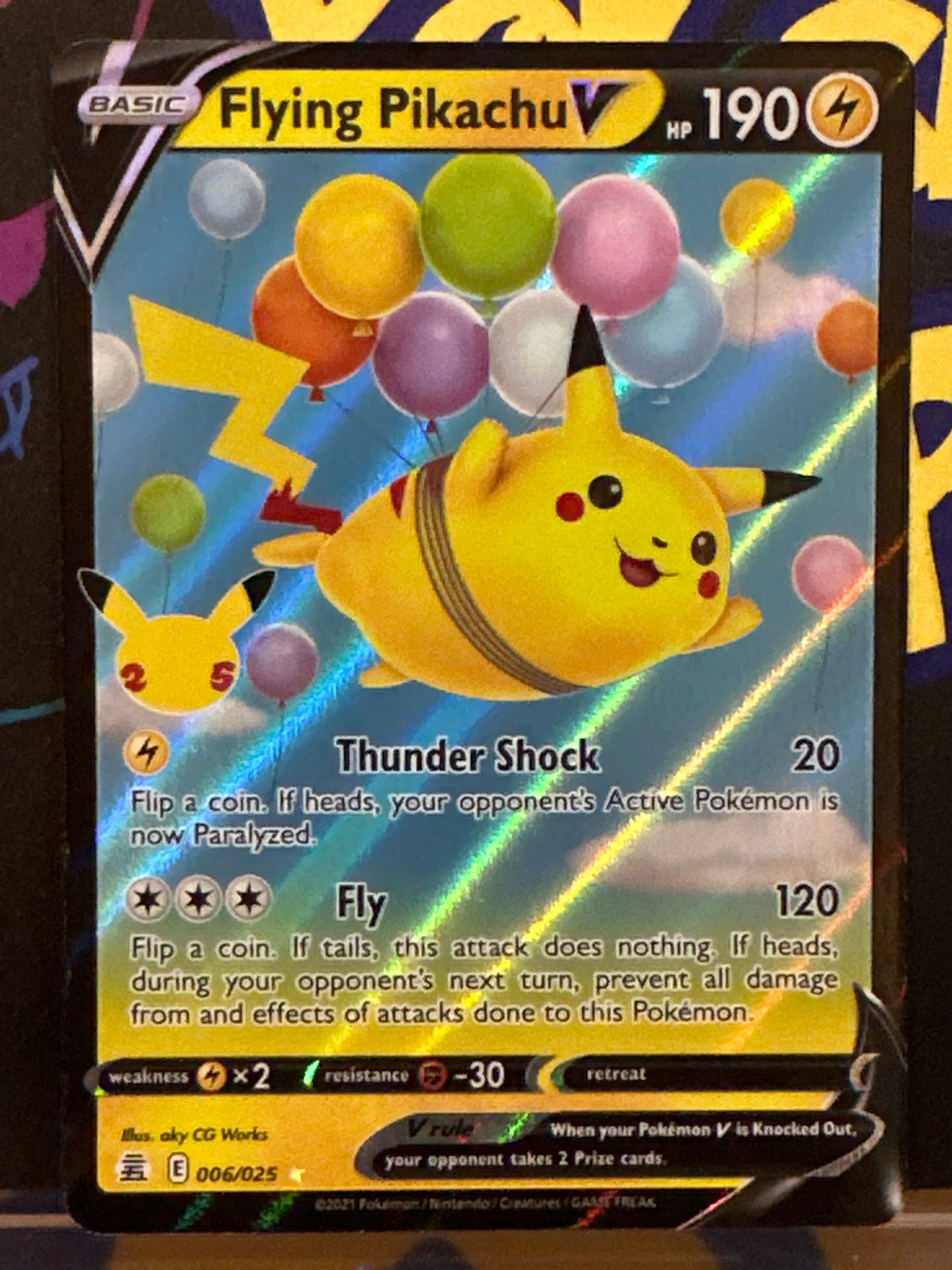 Flying Pikachu V - 006/025 - Celebrations - NM