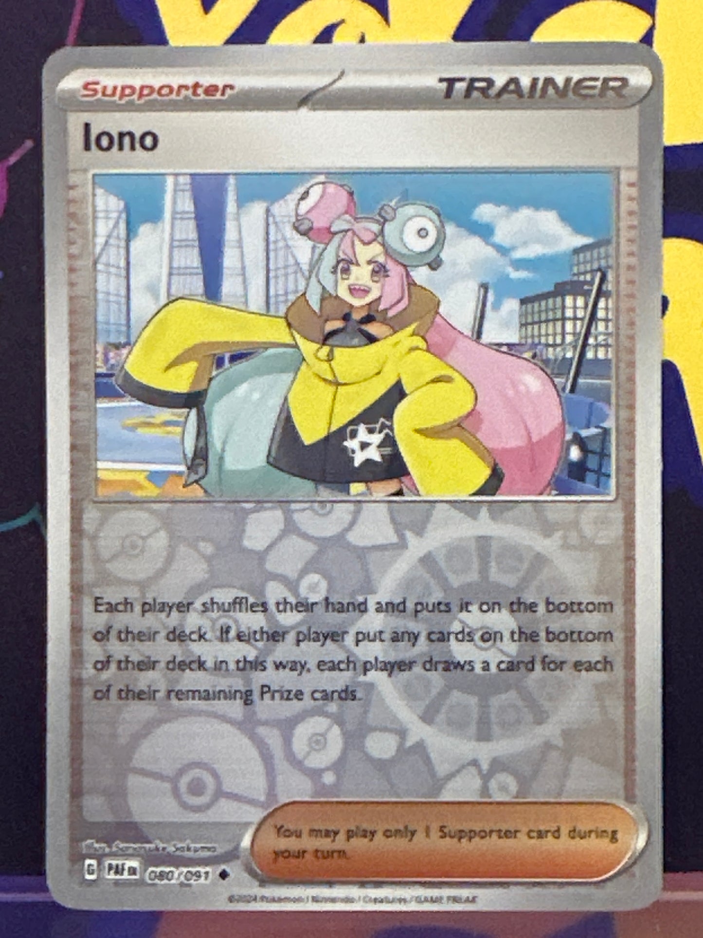 Iono - 080/091 - Reverse Holo - Paldean Fates - NM