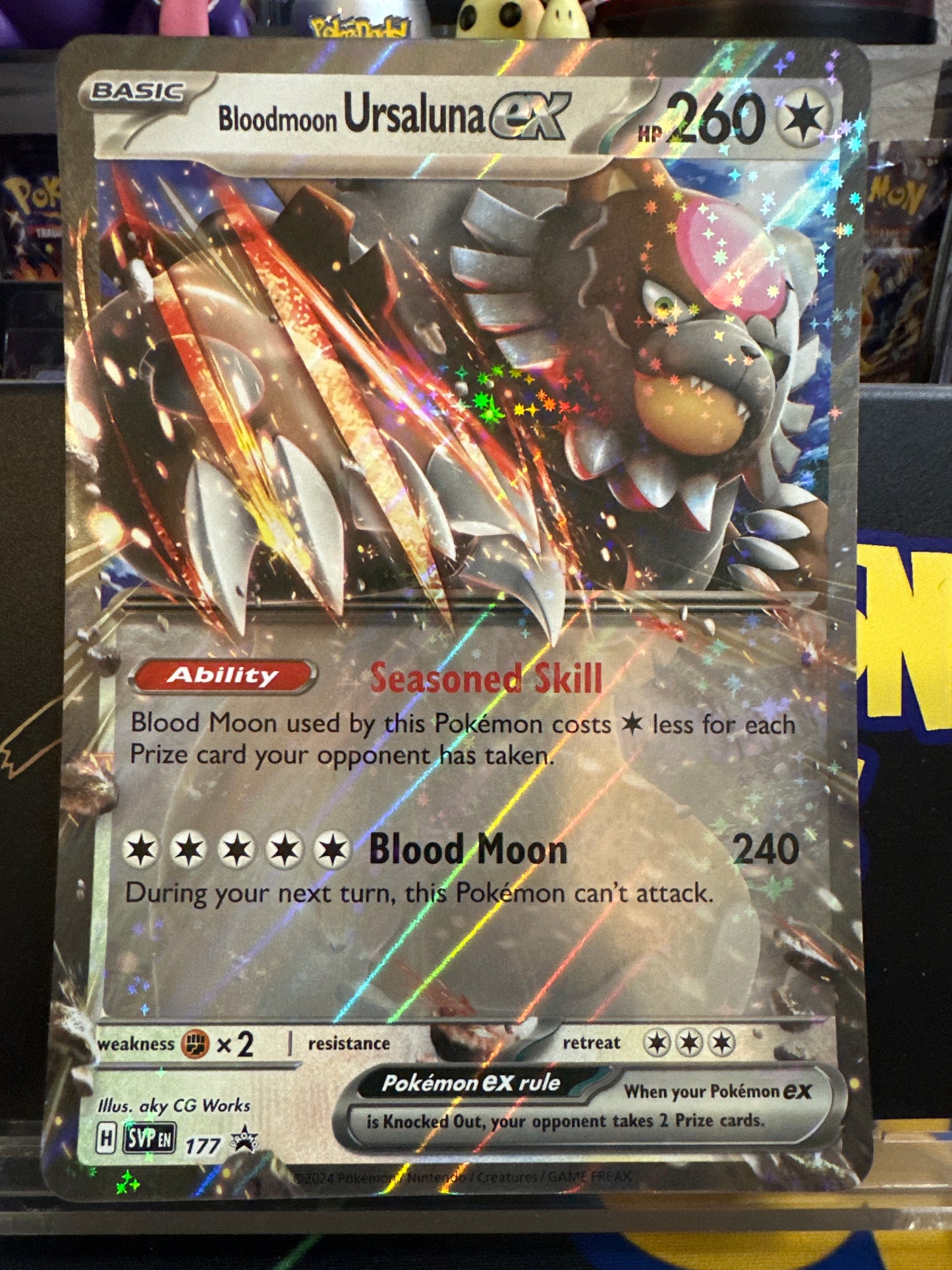 Bloodmoon Ursaluna EX - 177 - Jumbo Cards