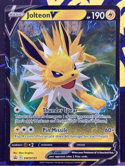 Jolteon V - SWSH151 - Sword & Shield Promo Cards - NM