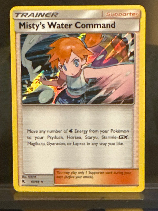 Misty's Water Command - Reverse Holo - 63/68 - Hidden Fates - NM