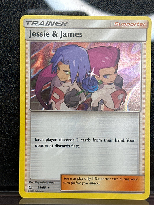 Jessie & James - 58/68 - Hidden Fates - Team Rocket - NM