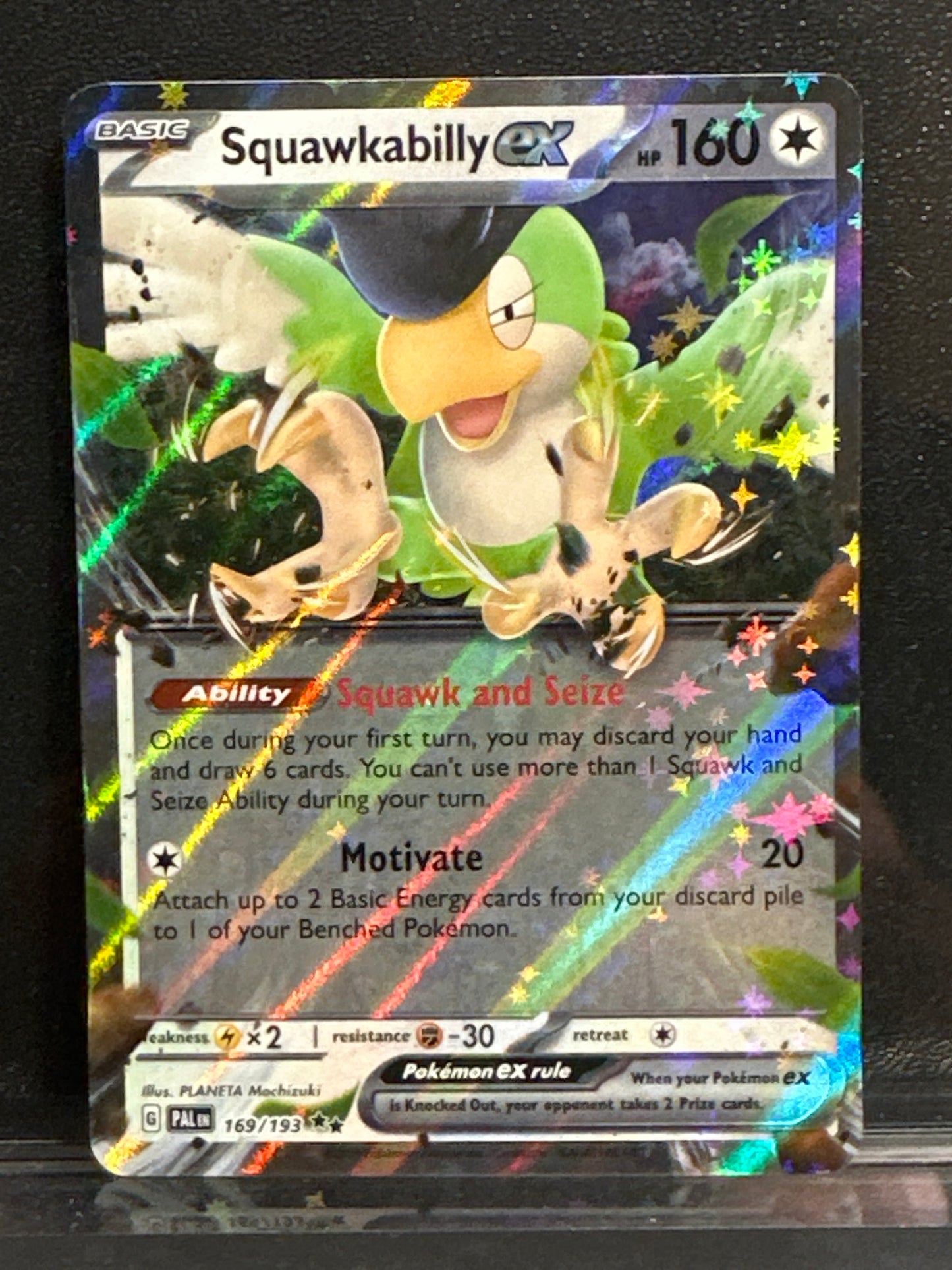 Squawkabilly EX - 169/193 - Paldea Evolved - NM