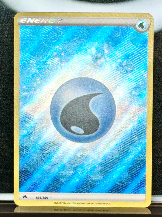 Water Energy (Texture Full Art) - 154/159 - Crown Zenith - NM