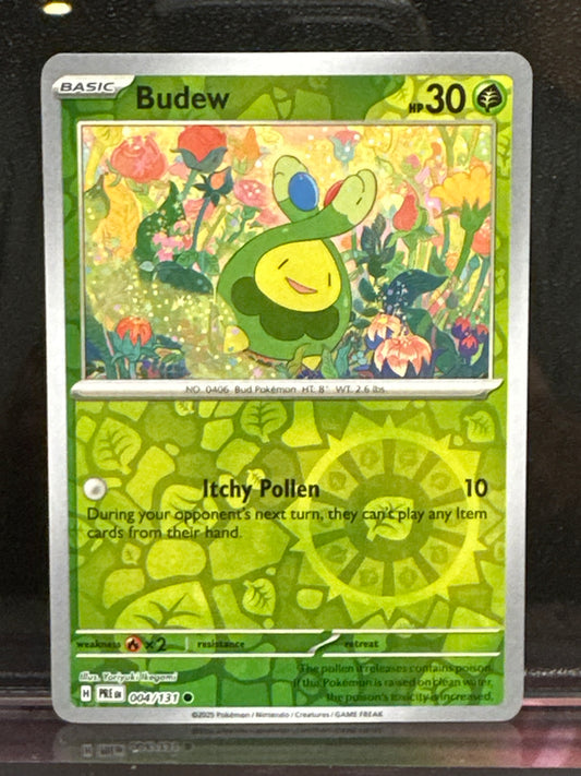 Budew - 004/131 - Reverse-Holo - Prismatic Evolutions - NM