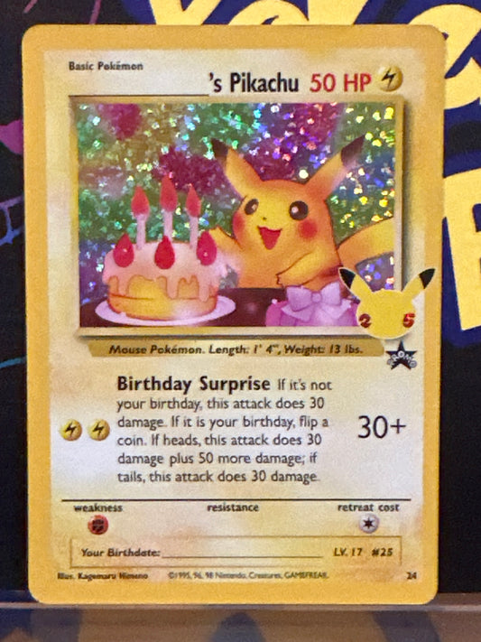 ______'s Pikachu - 24/53 - Celebrations: Classic Collection - NM