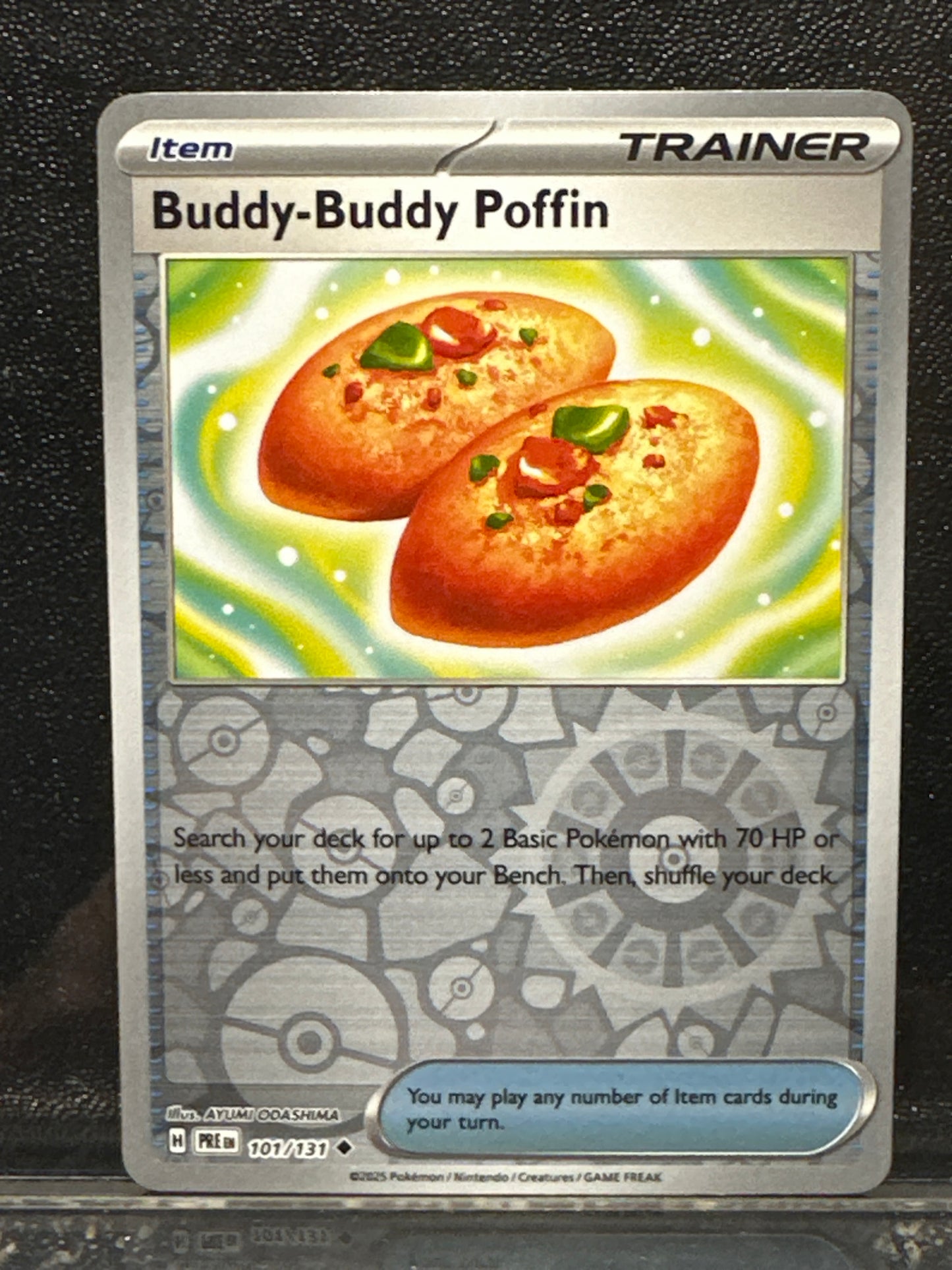 Buddy-Buddy Poffin - 101/131 - Reverse Holo Prismatic Evolutions - NM
