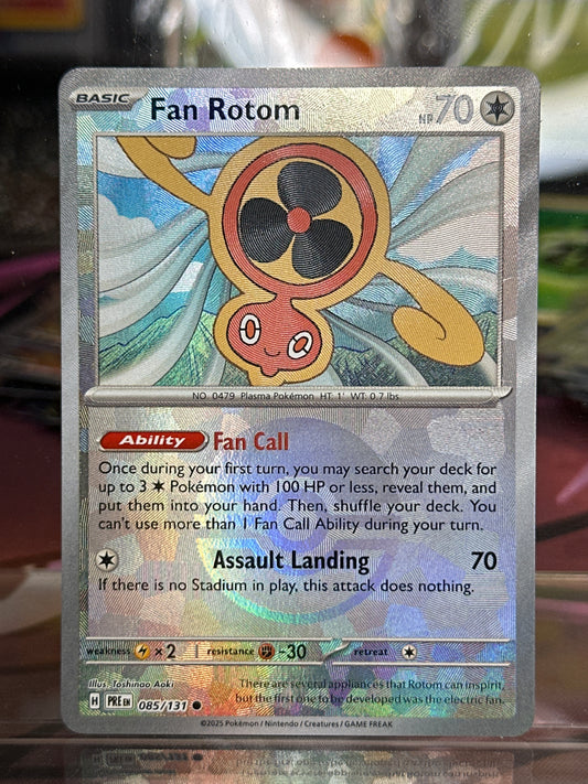 Fan Rotom (Poke Ball Pattern) - 085/131 -  Prismatic Evolutions - NM