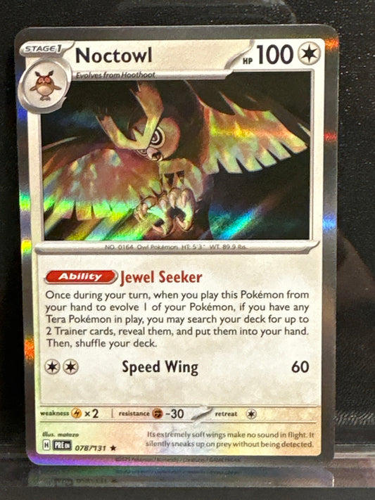 Noctowl - 078/131 - Holo - Prismatic Evolutions - NM