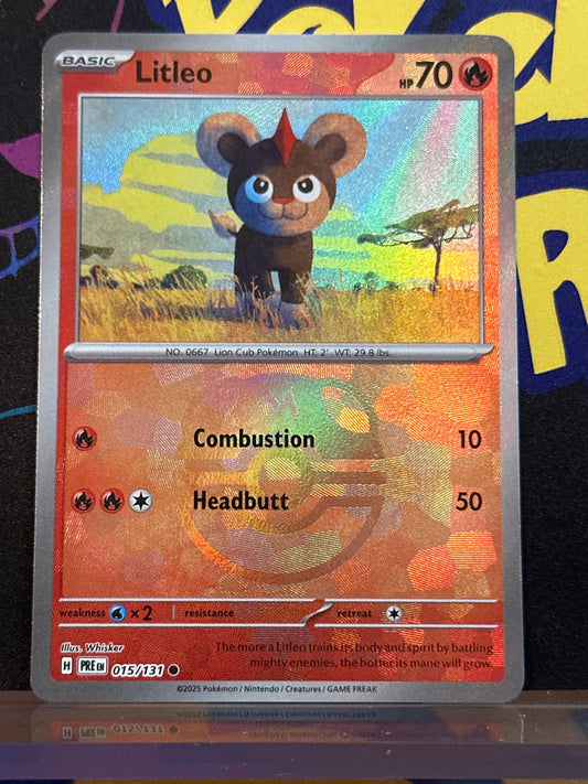 Litleo (Master Ball Pattern) - 015/131 - Prismatic Evolutions - NM
