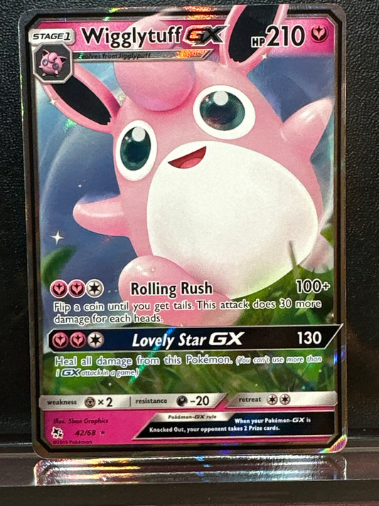 Wigglytuff GX - 42/68 - Hidden Fates - NM