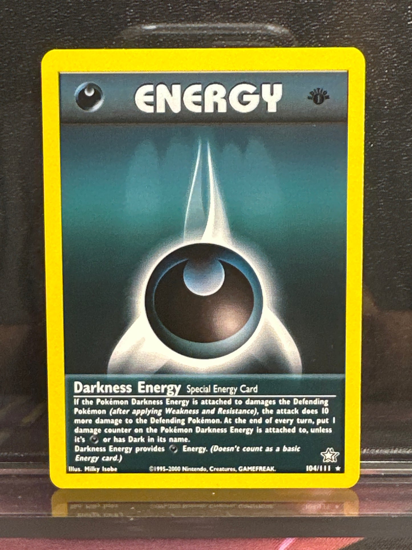Darkness Energy - 104/111 - 1st Edition- Neo Genesis - NM