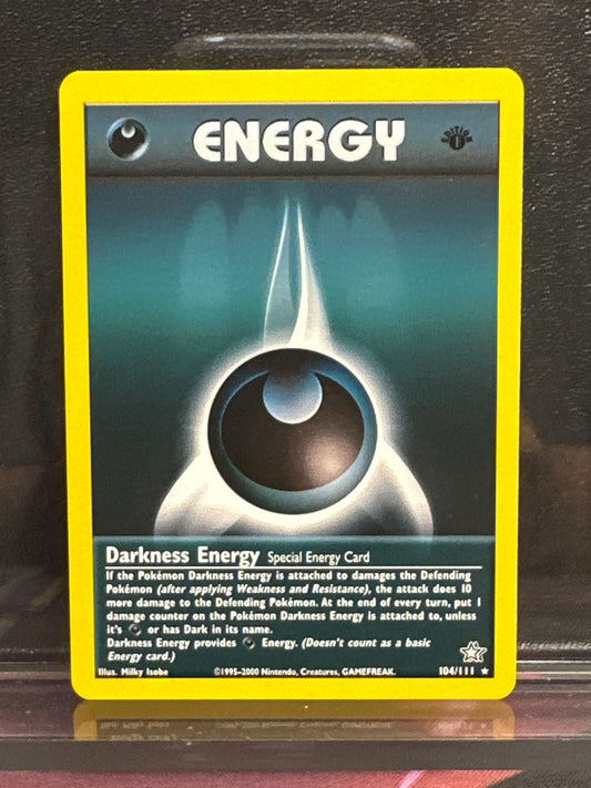 Darkness Energy - 104/111 - 1st Edition- Neo Genesis - NM