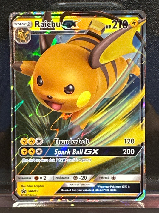 Raichu GX - SM213 - SM Promos - NM