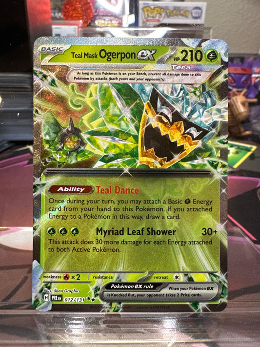 Teal Mask Ogerpon EX - 012/131 - Prismatic Evolutions - NM